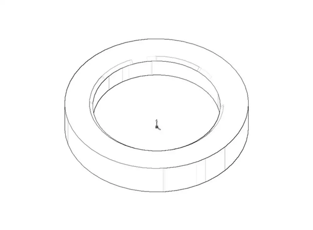 DORNBRACHT Rosette für Mischer ERSATZTEILE 092810111 D. 55 x D. 38,2 x 10 mm Chrom, 092810111-00 Galeriebild 1